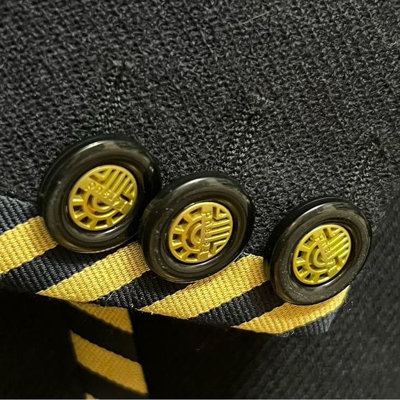 Louis Feraud Vintage Virgin Wool Blazer Navy Size Medium Excellent Condition - Picture 8 of 9